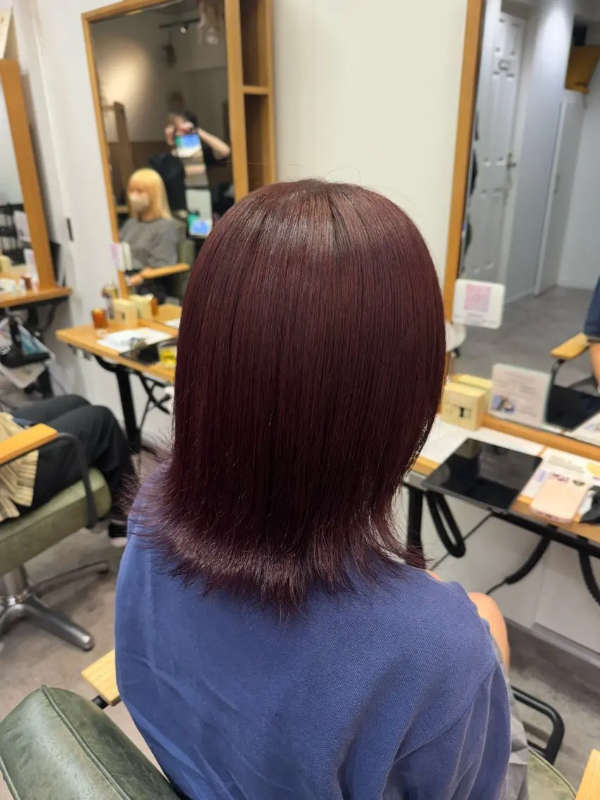 ミディアム カラー カット ヘアカラー トリートメント 髪質改善縮毛矯正/ エクステ/ひふみ🌛のヘアスタイル
