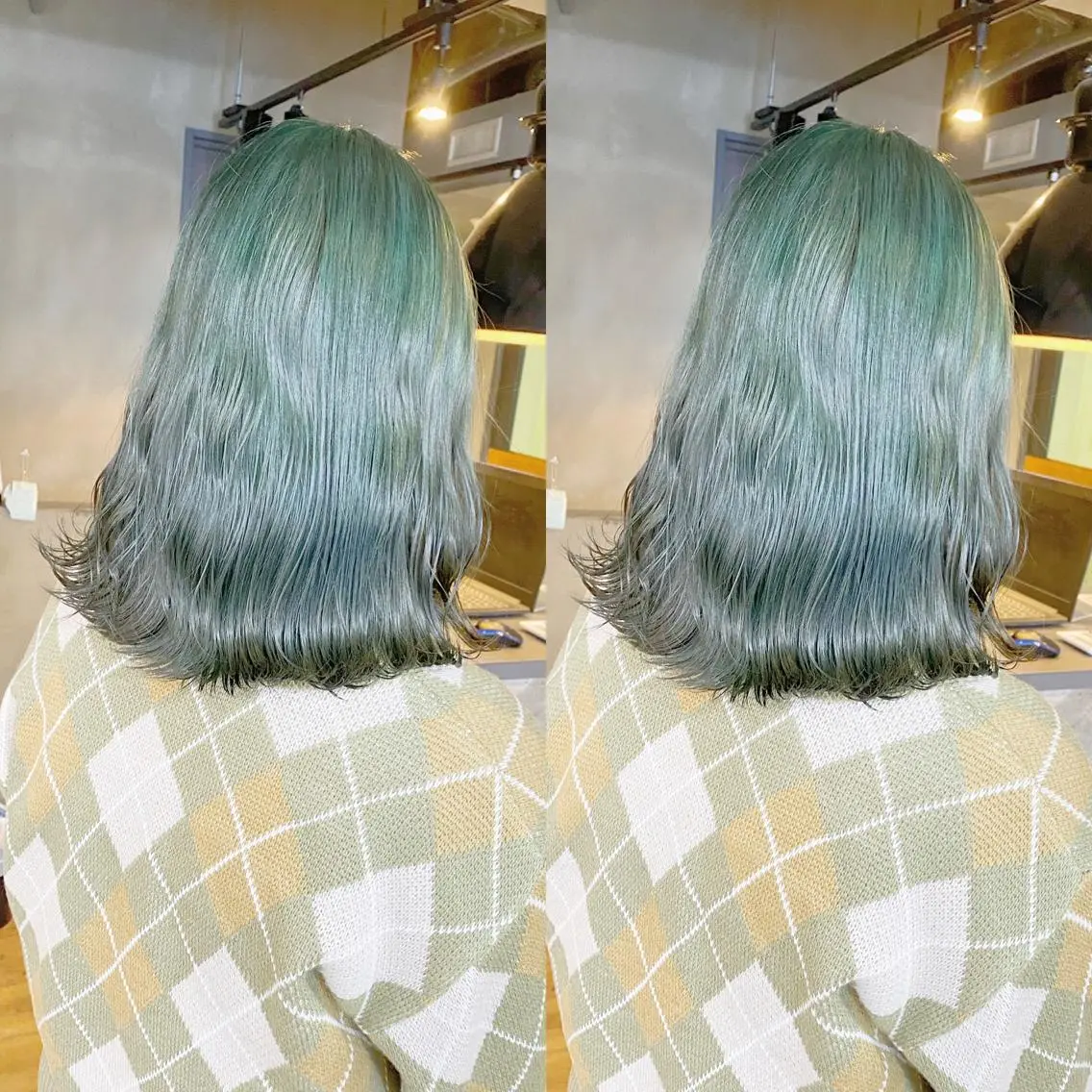 ミディアム カラー ヘアカラー yoriダブルカラー 代表すがわらのヘアスタイル