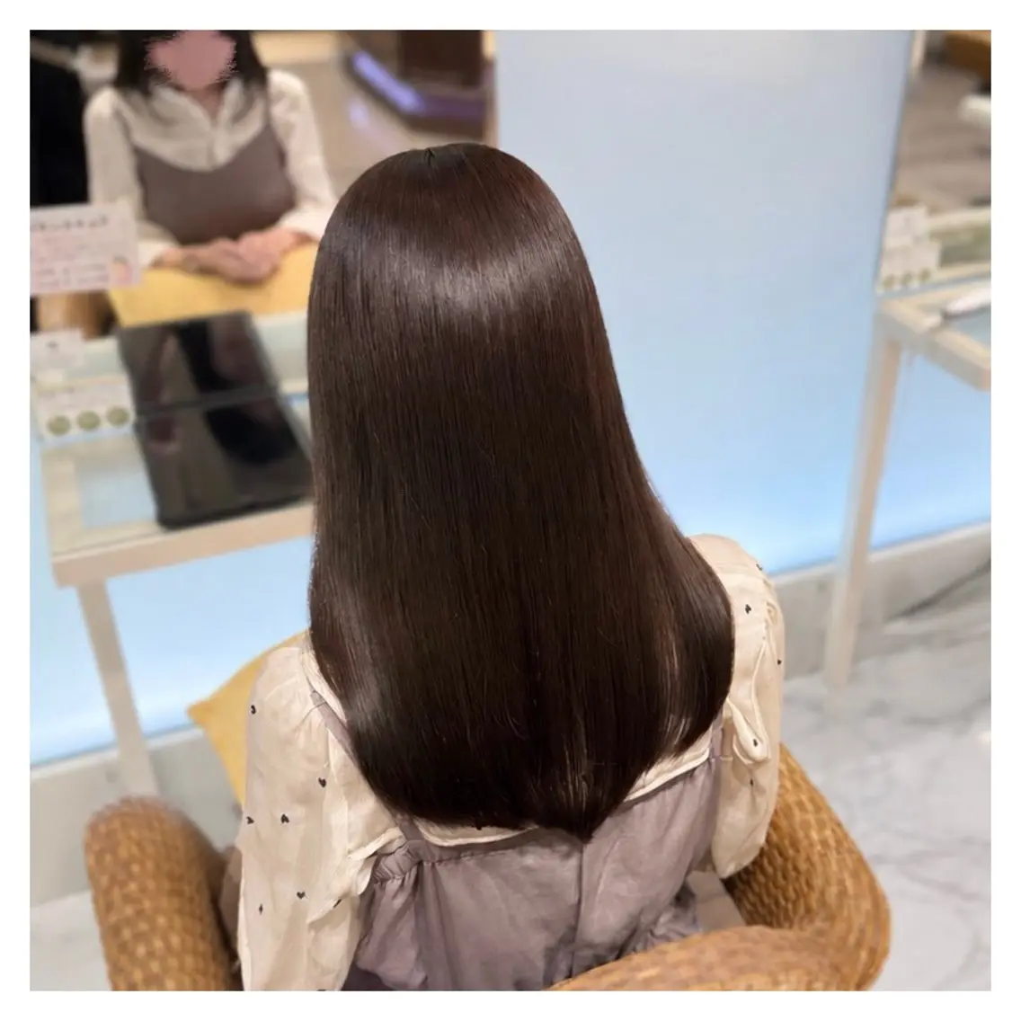 【いつものカラーに少し贅沢なヘアケアを…💭✨】うる艶ワンカラー➕BYKARTE3️⃣STEPトリートメント🩵の写真