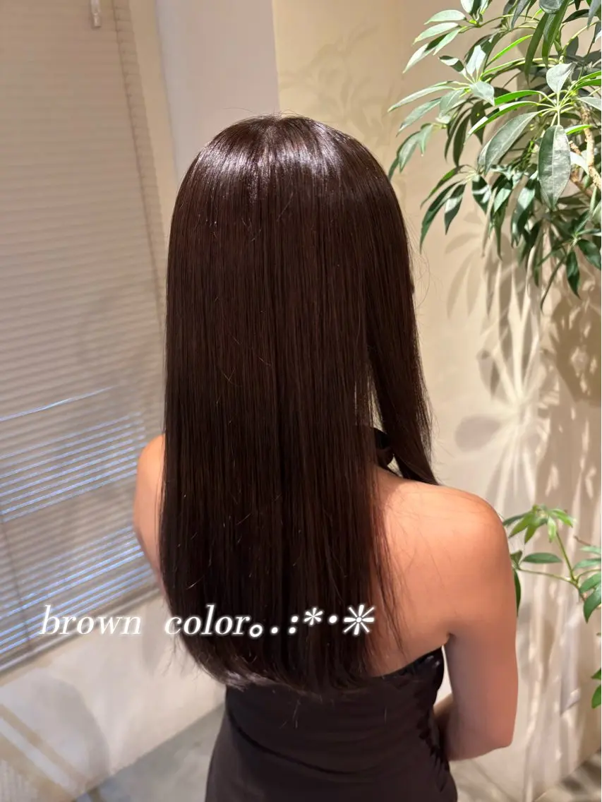 カラー ヘアカラー 波多野 聖のヘアスタイル