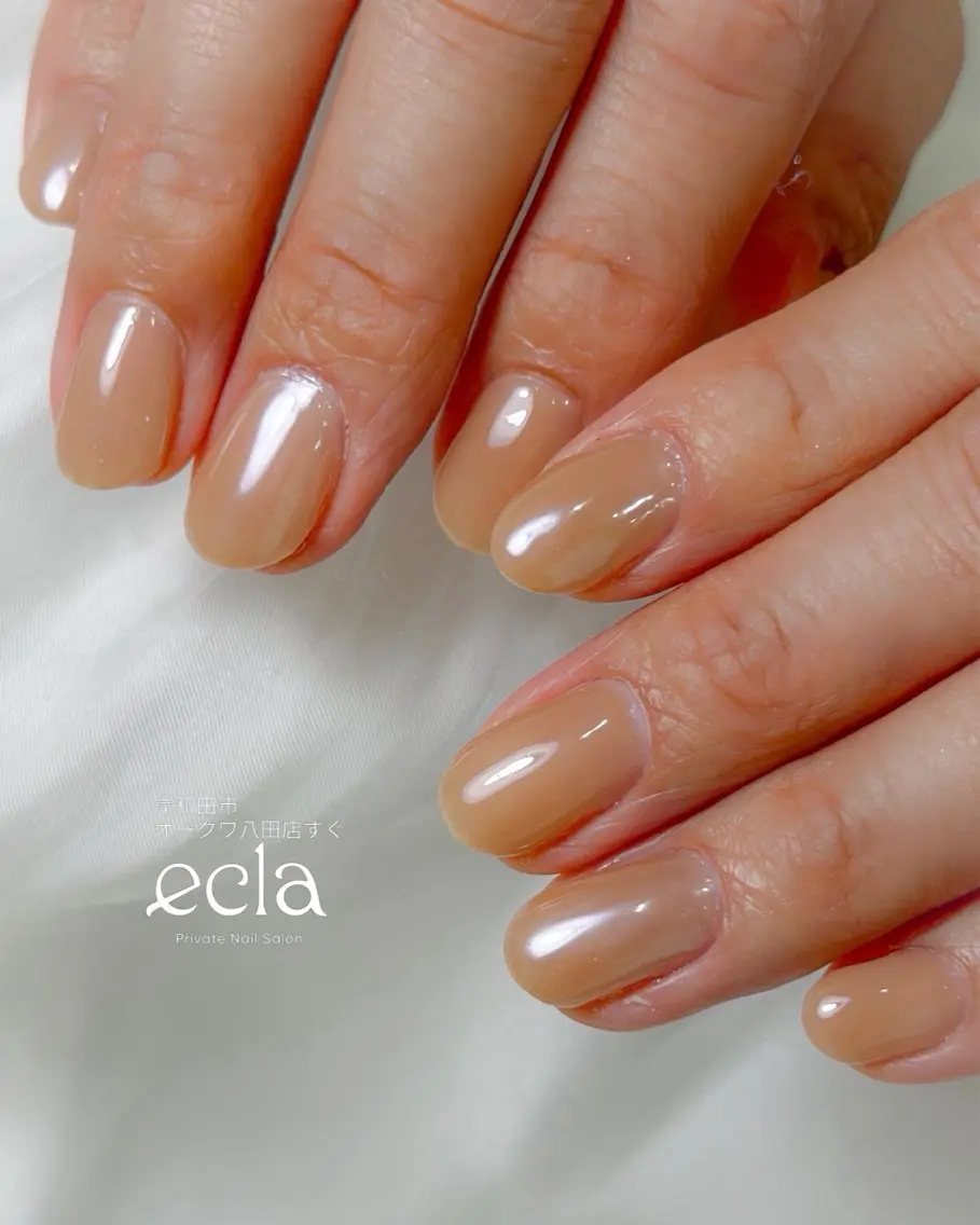 ネイル クリアネイル ミラーネイル ワンカラーネイル シンプルネイル Nail Salon ecla 〜エクラ〜のネイルデザイン