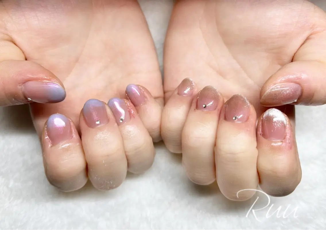 ネイル アートネイル フットネイル フレンチネイル キラキラネイル 韓国ネイル Nail salon Ruuのネイルデザイン
