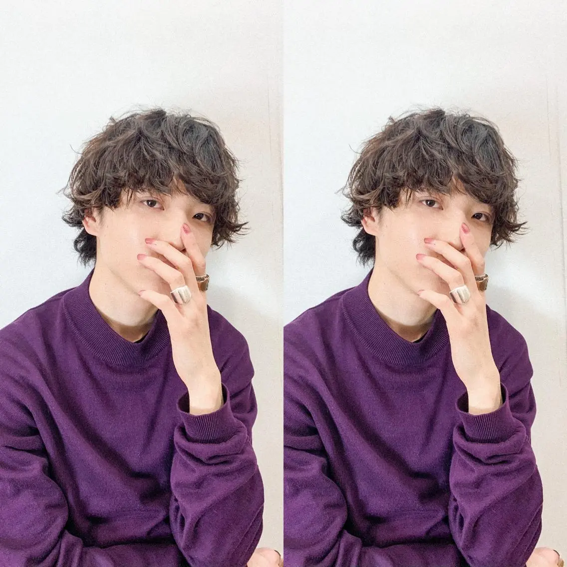 ショート カラー パーマ ヘアアレンジ メンズ メンズパーマ ベージュカラー メンズスタイル ly本厚木のヘアスタイル