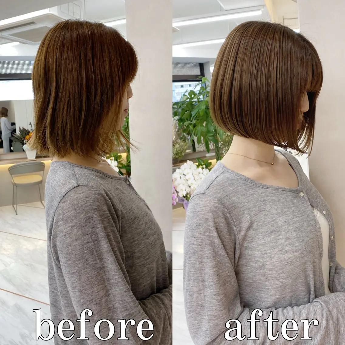 ミディアム カラー パーマ カット ヘアカラー 縮毛矯正 トリートメント 美髪❣️縮毛矯正/ 髪質改善✨/山本のヘアスタイル