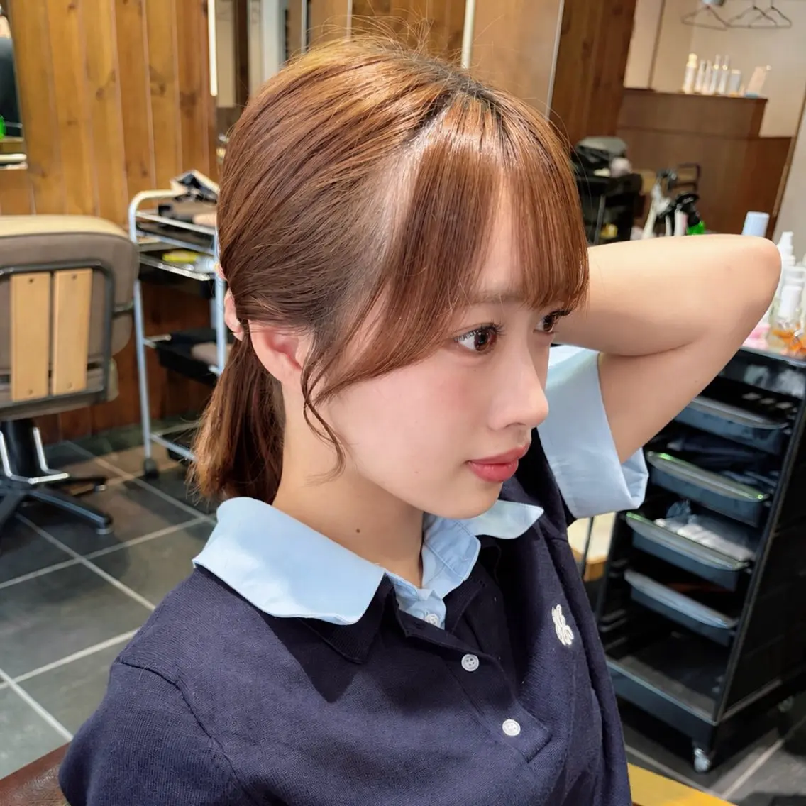 セミロング 小顔カット カット ruen大分駅店/ chitoseのヘアスタイル