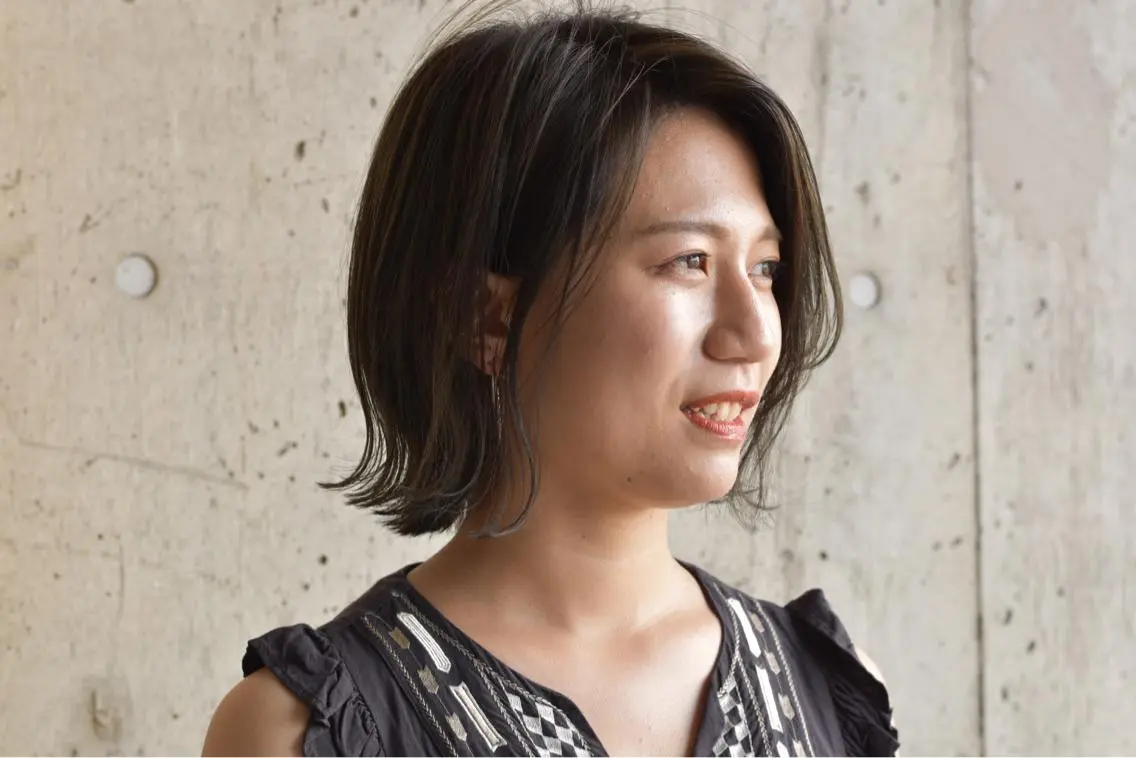 ミディアム カラー コウノス マサコのヘアスタイル