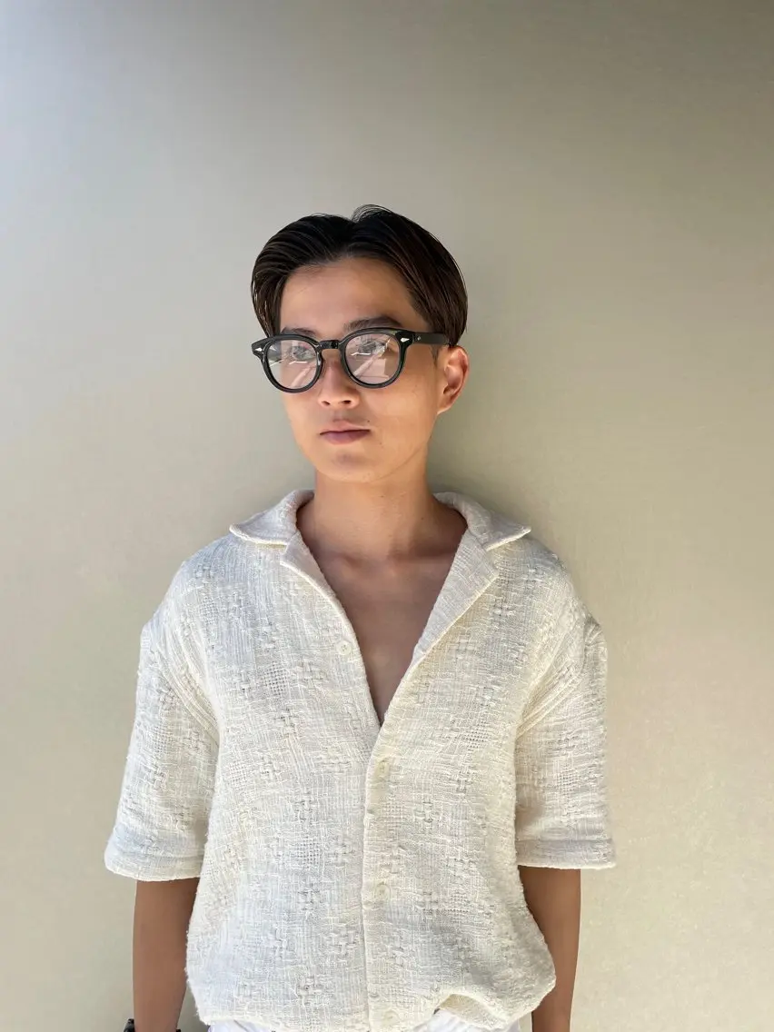 ショート カラー パーマ メンズ カット 吉田一輝 外国人パーマのヘアスタイル