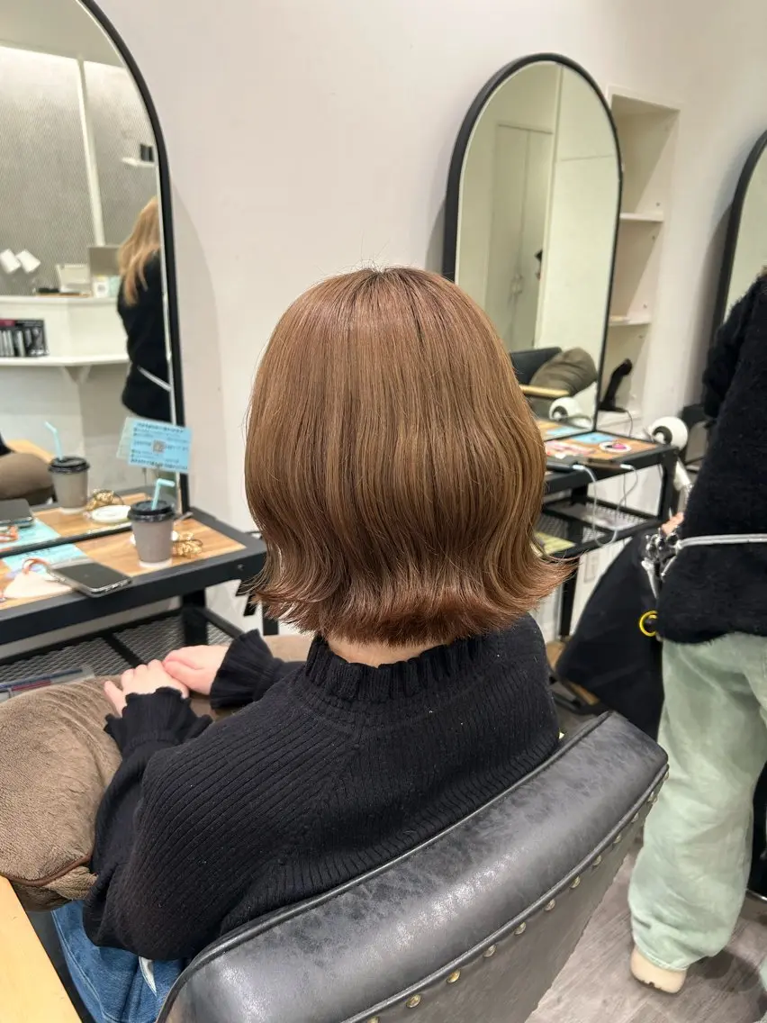 ミディアム カラー ヘアアレンジ ブラウンカラー cocotte 💟草間紫音💟のヘアスタイル