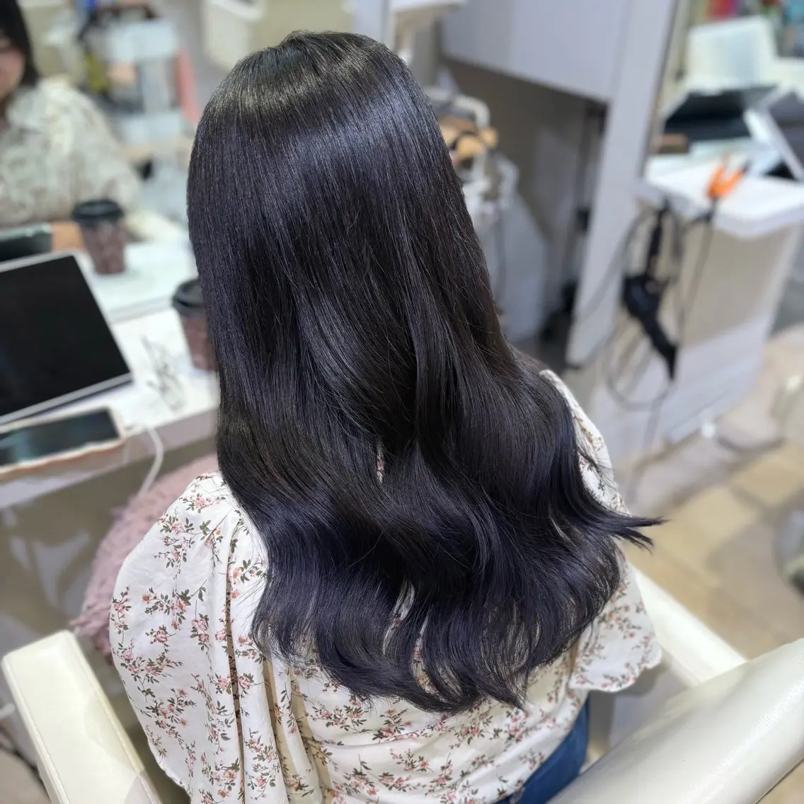 ロング カット ヘアカラー 新宿/艶カラー 🎀韓国ヘアKANAのヘアスタイル