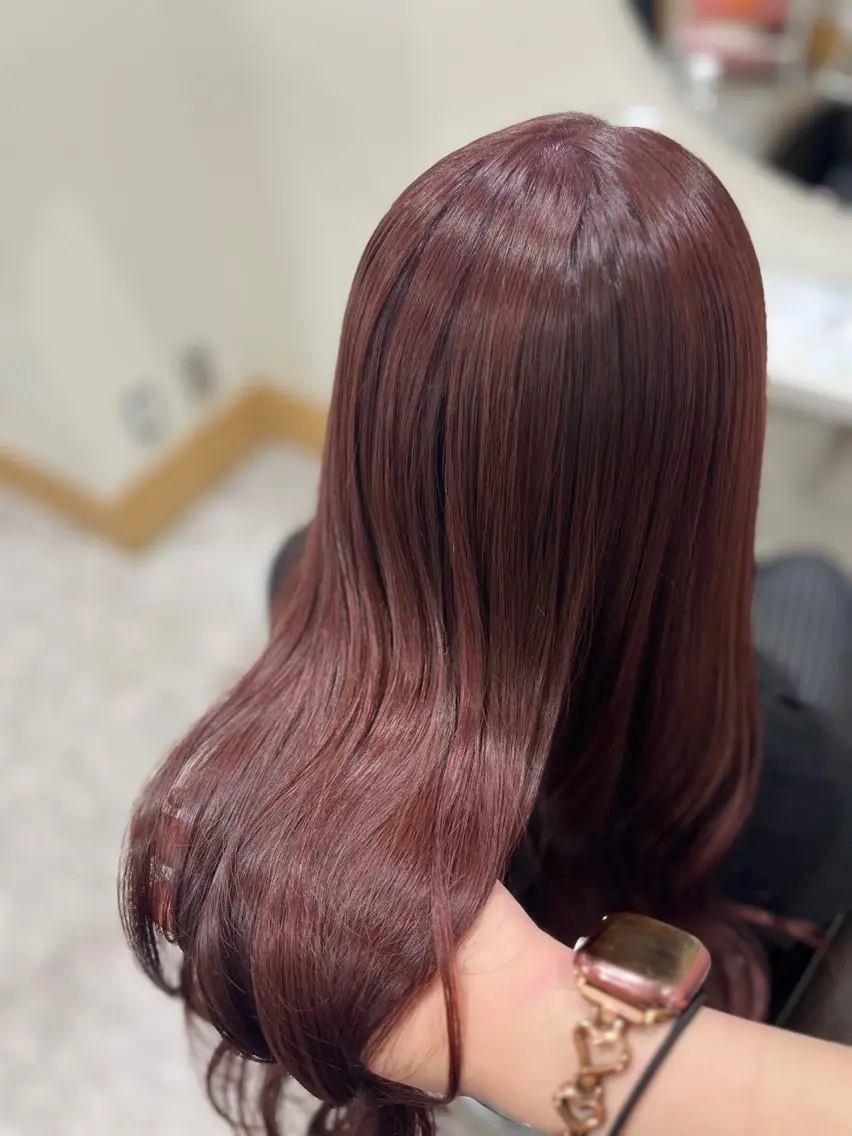 ロング カラー ブラウンカラー ピンクカラー ピンクブラウン ぴんく髪の美容師🎀 🖤ゆうなのヘアスタイル