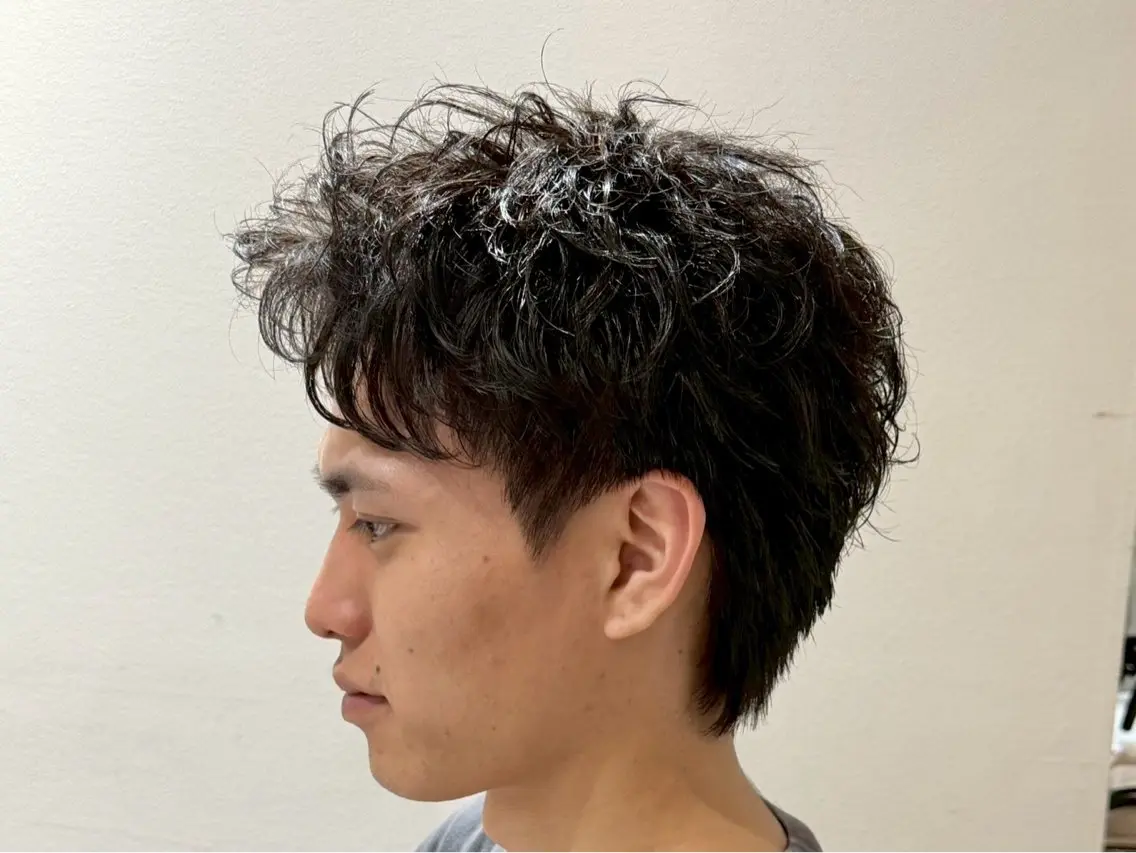 ショート パーマ メンズ 朝ラクパーマ 【SENA】のヘアスタイル
