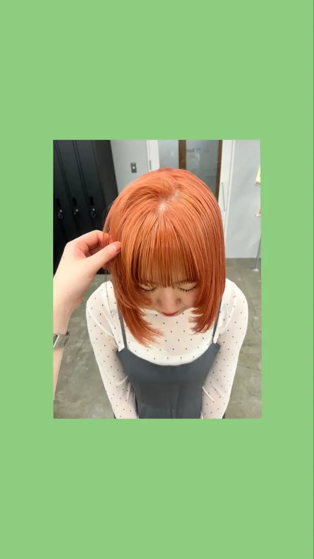 ミディアム ヘアカラー ユズユ🍀 ／緑好き美容師のヘアスタイル