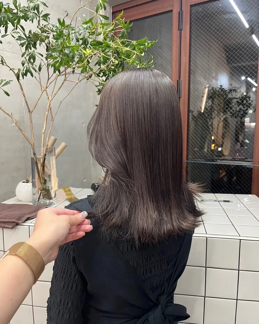 ミディアム カラー ベージュカラー ブリーチ ケアブリーチ 透明感カラー ダブルカラー 🤎𝐌𝐚𝐨⌇ お悩み解決美容師🤎のヘアスタイル
