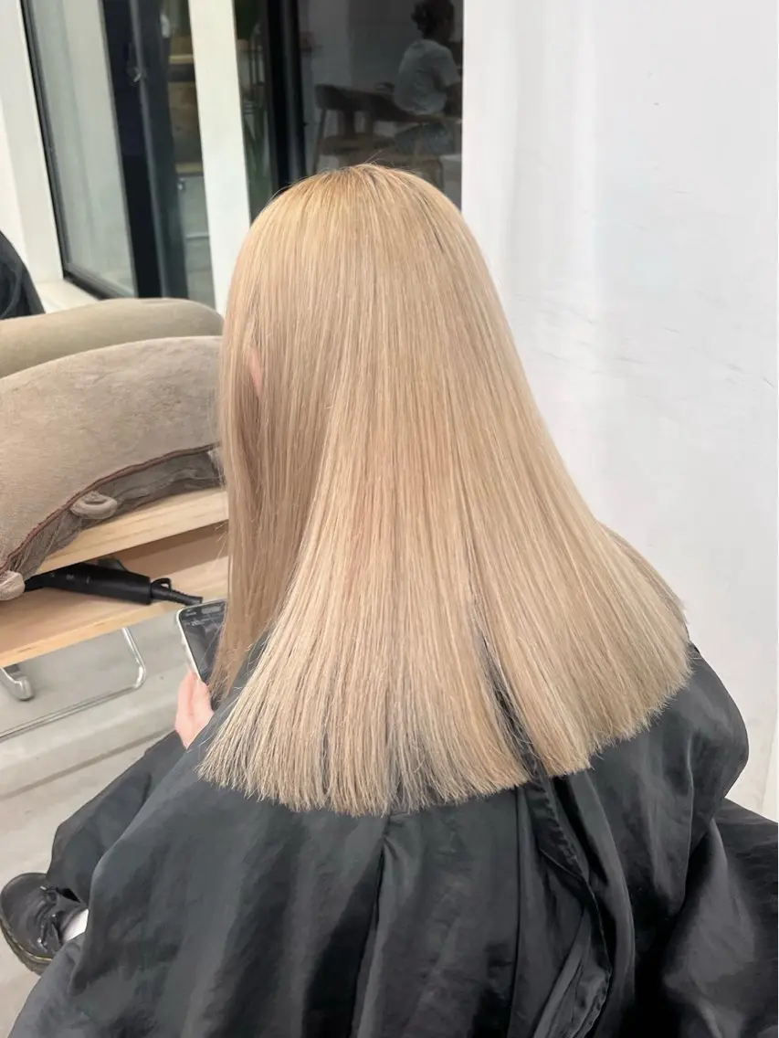 [艶髪ハイトーンにしたいならこれ！]Wcolor ➕aujua4stepケアトリートメント🩵🫧の写真