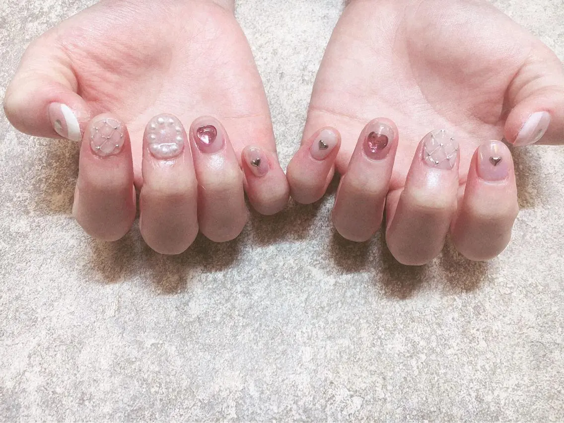 ネイル ハンドネイル LOVE NAIL 💕Sonoのネイルデザイン