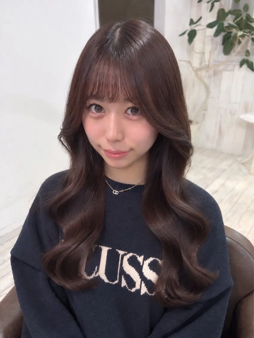 ロング ヘアカラー 【🦋透明感艶🪽】 カラー🩶りんか🩶のヘアスタイル