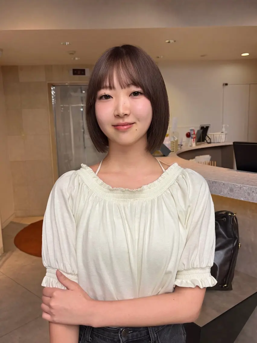 ミディアム カラー カット ヘアカラー トリートメント レイヤー/ダブルカラ ー/透明感🩶ひかるのヘアスタイル