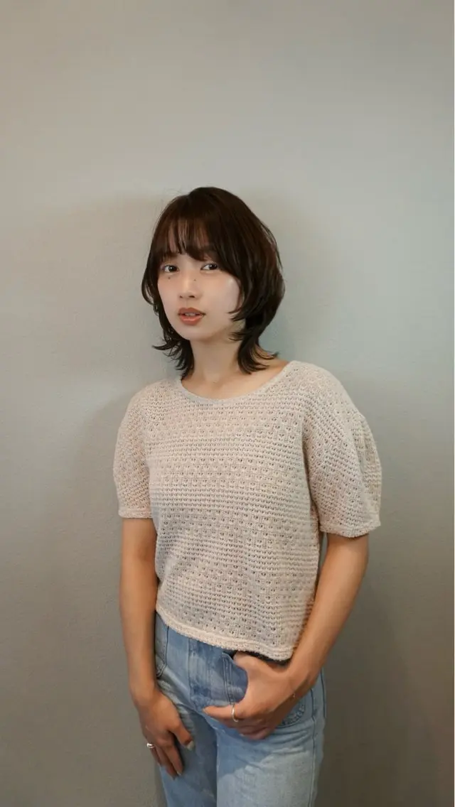 ミディアム カット ヘアカラー 【天満1艶髪】潤艶/ 髪質改善🌹釣本竜哉のヘアスタイル