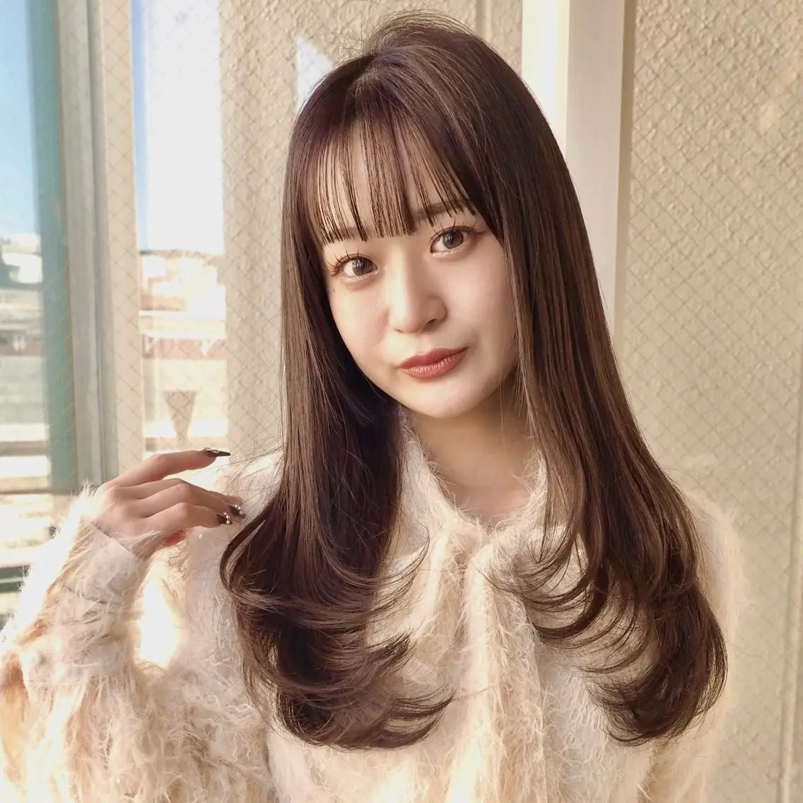 ロング カラー ベージュカラー ブラウンカラー ブラウンベージュ レイヤーカット カット ヘアカラー トリートメント ボブ・レイヤーカット 吉敷航一のヘアスタイル