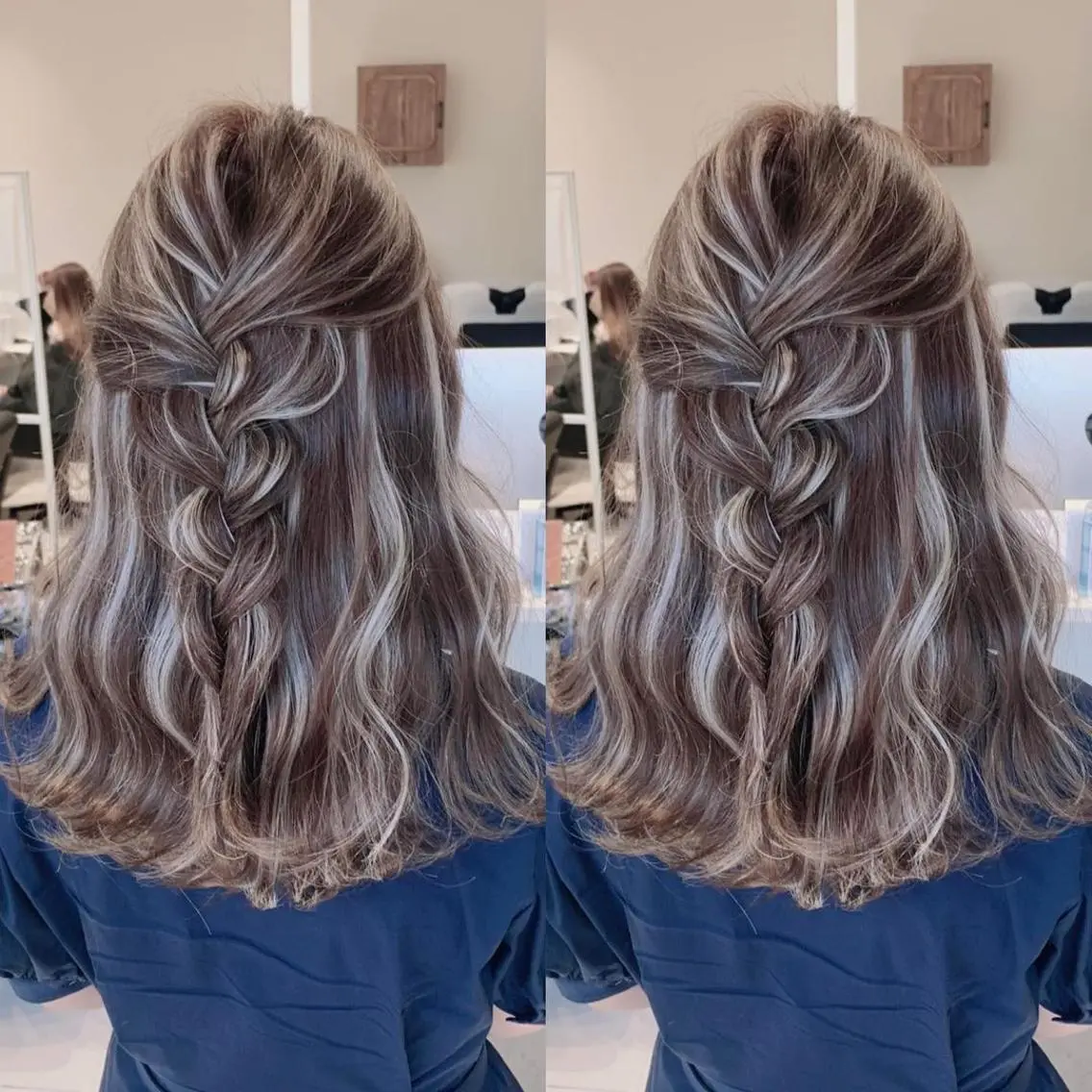 ロング カラー ブリーチ ケアブリーチ ハイライトカラー ハイライト 髪質改善 ヘアカラー 福西 洋斗のヘアスタイル