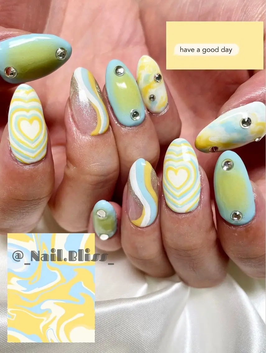 ネイル 持ち込み ハンドネイル NAIL BLISSのネイルデザイン