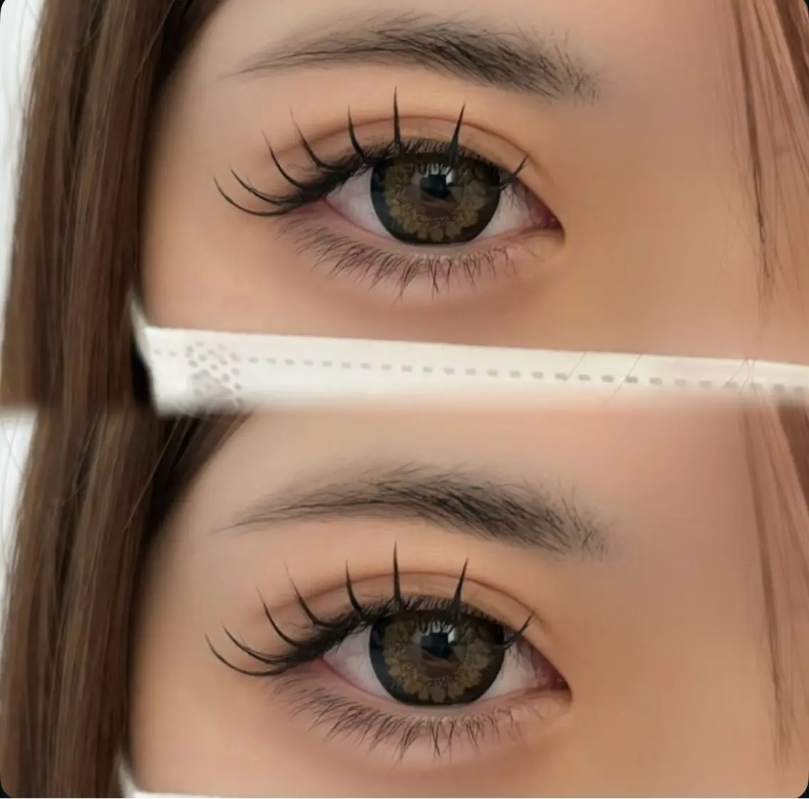 マツエク フラットラッシュ120本➕束感コーティング🩵の写真