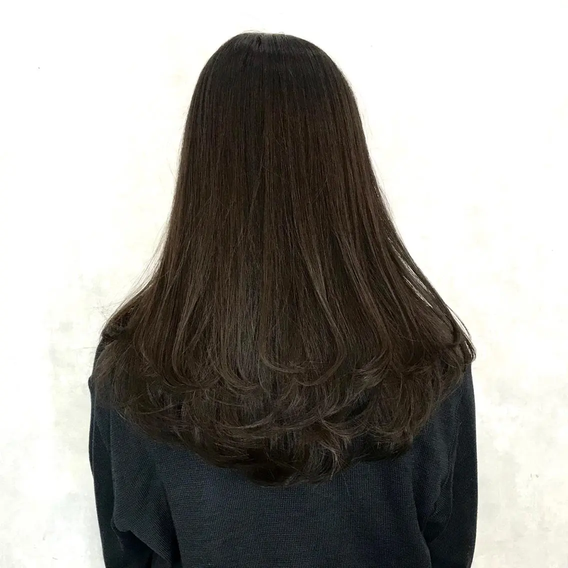 ロング ヨシンモリ ムルギョル巻き 韓国風ヘア レイヤーカット シースルーバング K-POP好き美容師 🇰🇷Kai.Yのヘアスタイル