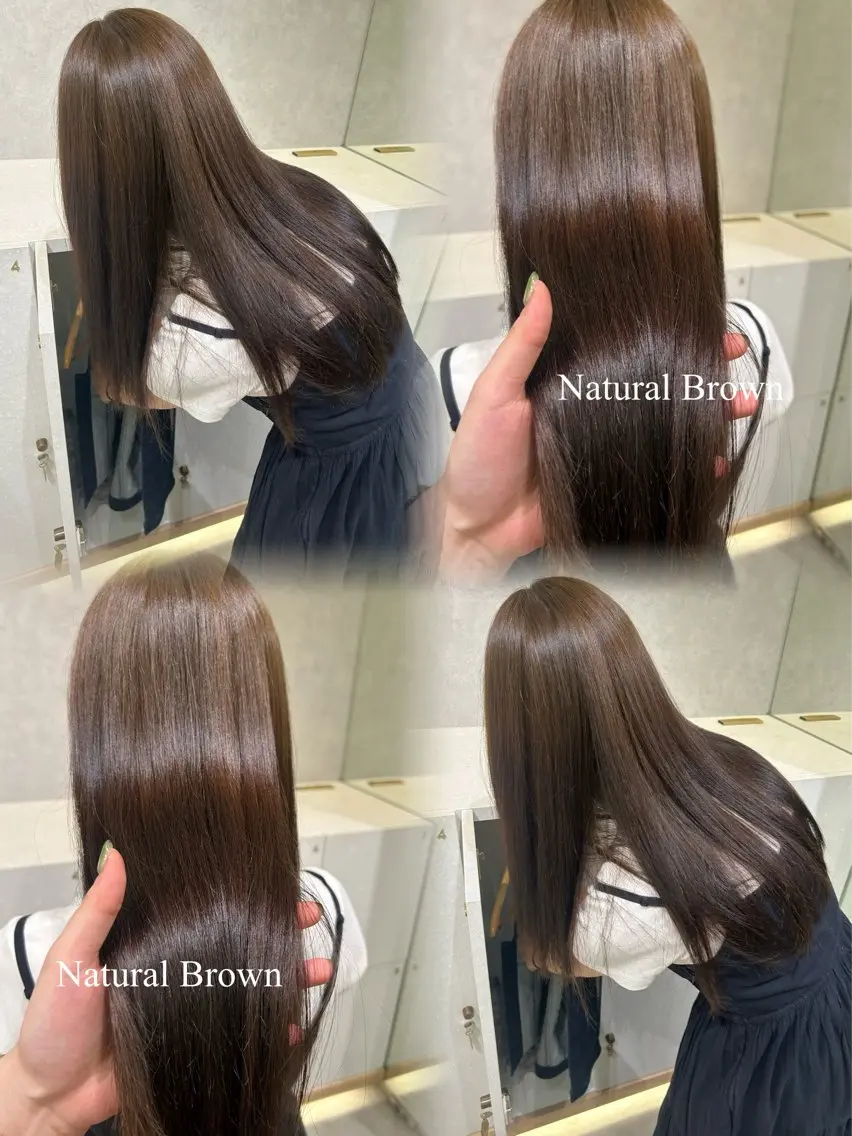 セミロング カラー トリートメント yuina/🫧 艶感カラー🫧のヘアスタイル