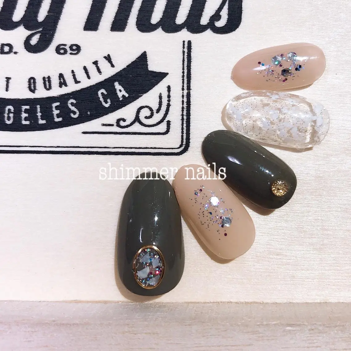 ネイル フットネイル shimmer nailsのネイルデザイン