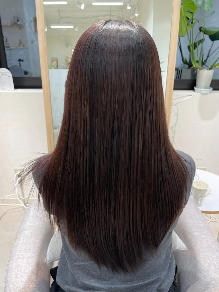 ロング カラー ヘアカラー 渡辺 あいかのヘアスタイル