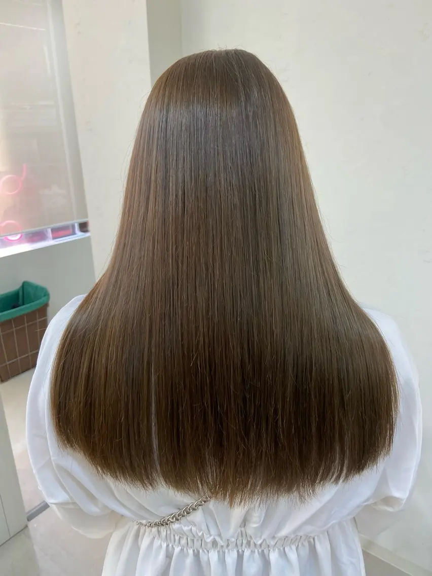 ロング 縮毛矯正 宮澤 泉のヘアスタイル