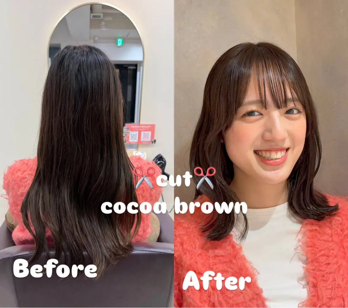 ミディアム 韓国レイヤー 🎀ダブルカラーのヘアスタイル