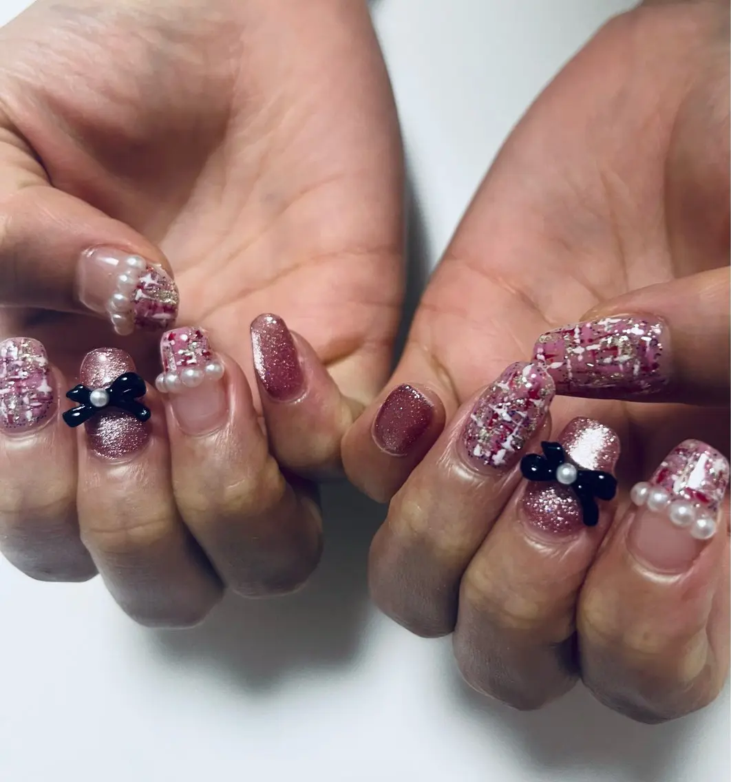 人気✨𓊆 持ち込みorサンプルデザインネイル𓊇オフ・ケア込みの写真