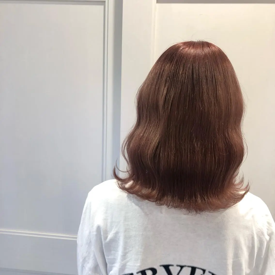 セミロング ピンクブラウン 中島 沙也加のヘアスタイル
