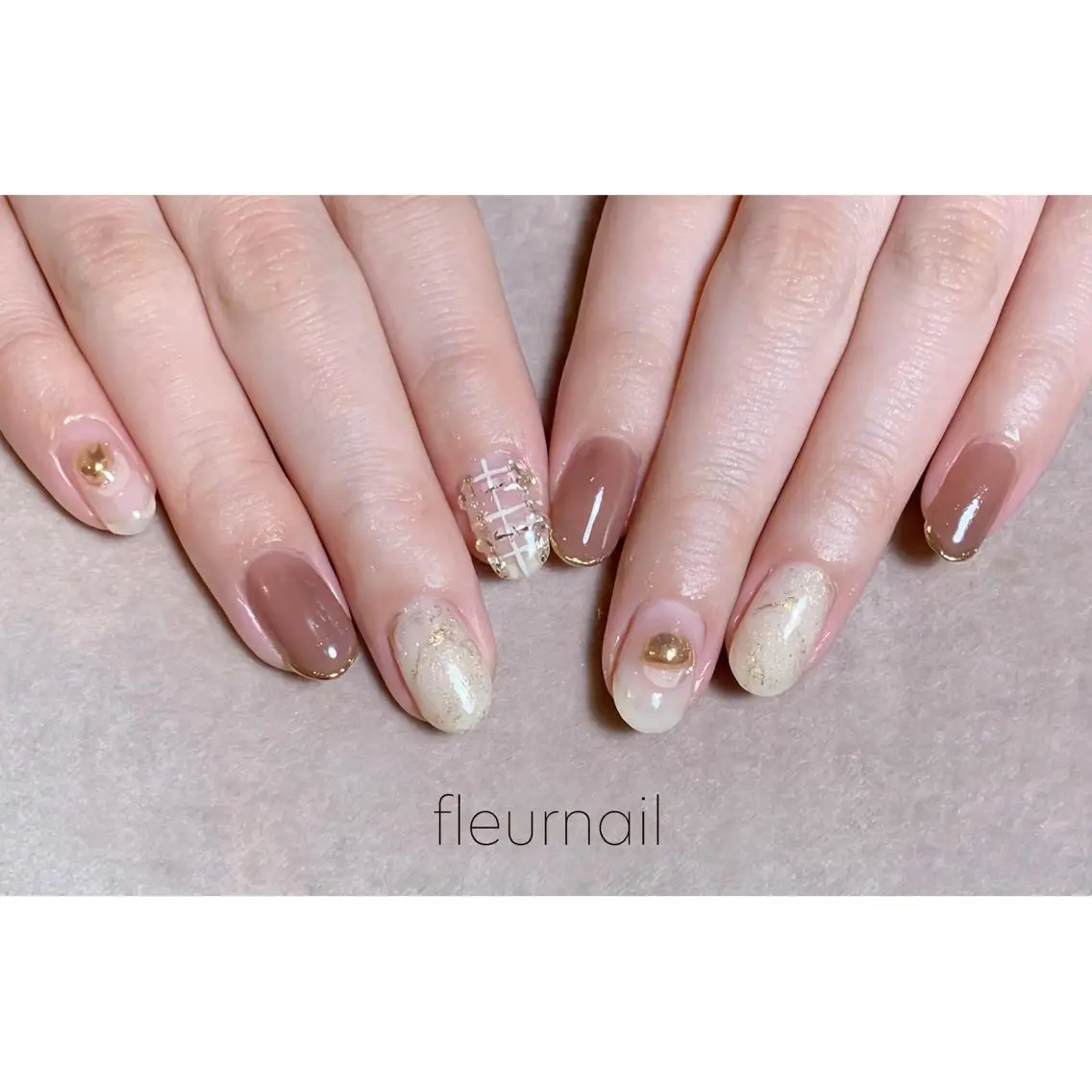 ネイル ブルー 成人式 長さ出し ジェルネイル パラジェル ハンドネイル fleurnail miuraのネイルデザイン