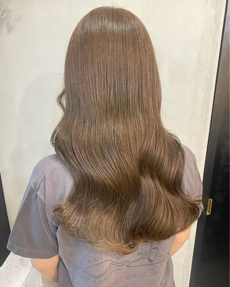 ロング カラー アッシュ アッシュグレー アッシュグレージュ グレージュ ✨レディースカット モデル募集✨イブキのヘアスタイル