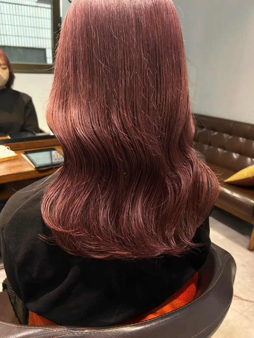 セミロング カラー ブリーチ ケアブリーチ 縮毛矯正/艶カラー/ ikedaのヘアスタイル