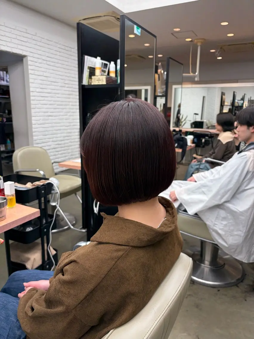 ショート ボブ 🎧ayaka/ボブ /透明感カラー🩵のヘアスタイル