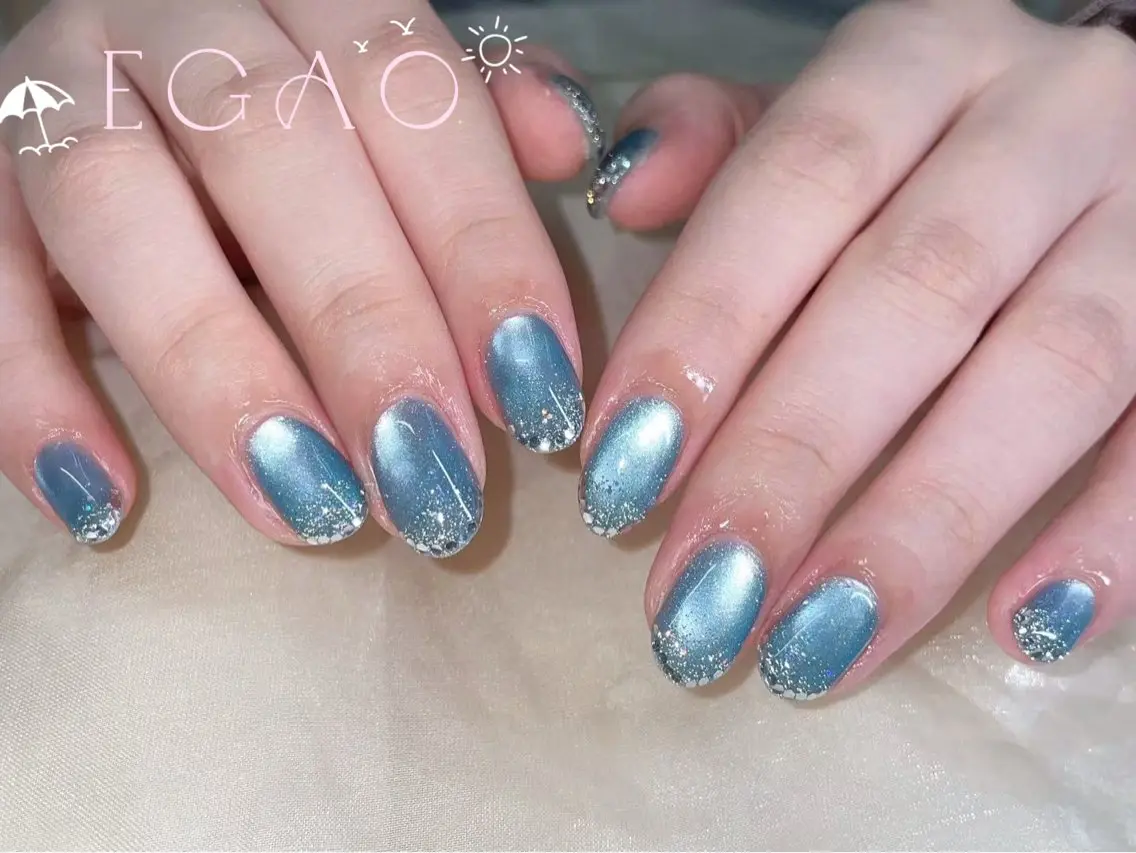 ネイル アートネイル フットネイル フレンチネイル ジェルネイル グラデーション ハンドネイル EGAO NAIL 錦糸町店のネイルデザイン