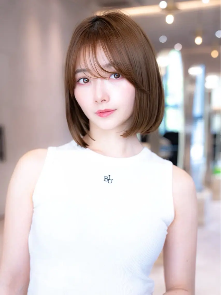 ミディアム カラー 新宿/レイヤー/ 透明感カラーしょうごのヘアスタイル
