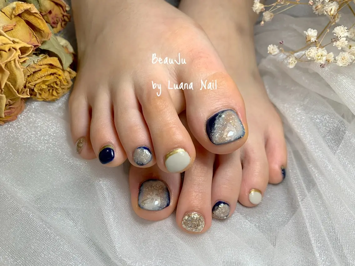 ネイル フットネイル BeauJu by Luana Nailのネイルデザイン