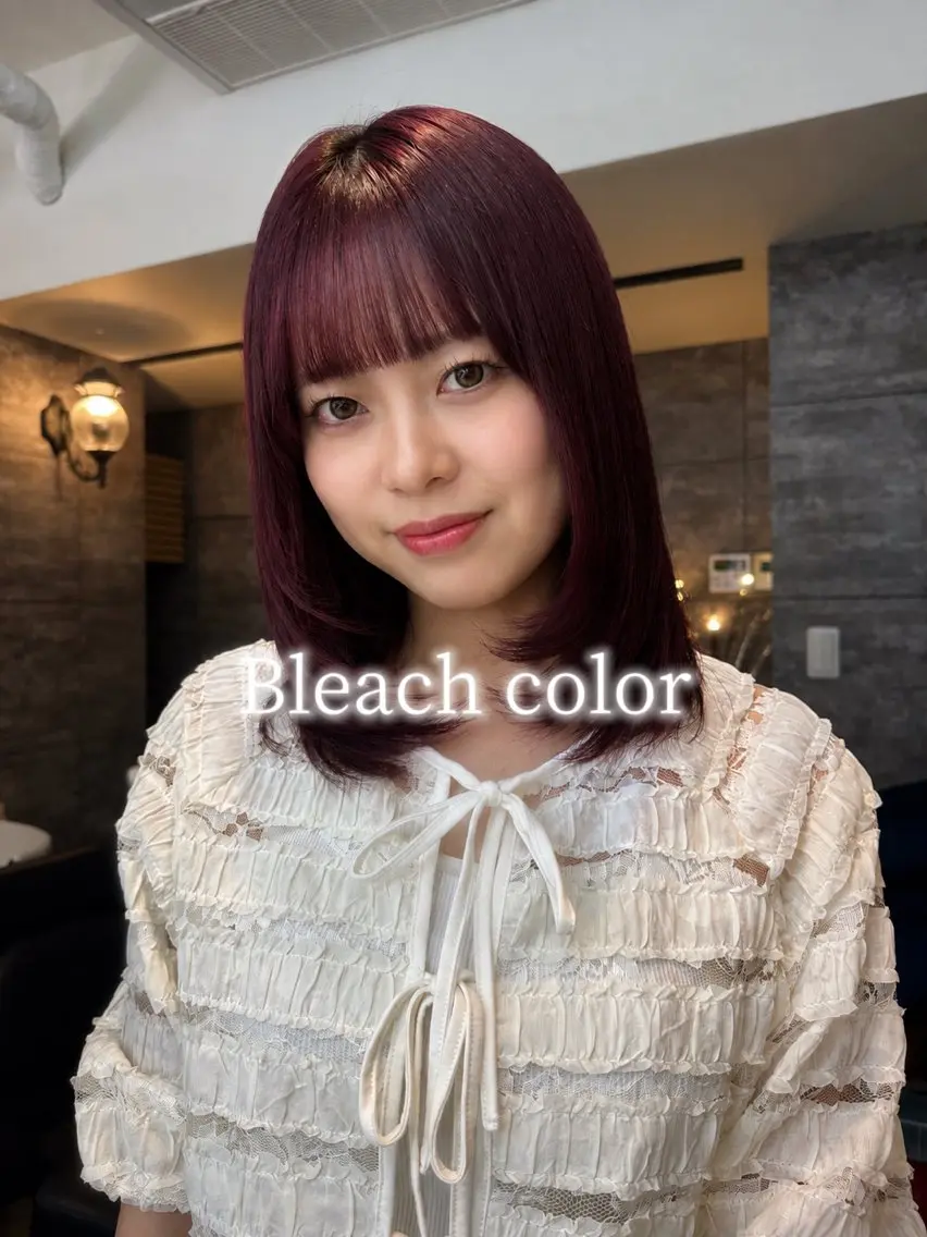 カラー 🎀古沢月渚🎀 ワンカラーのヘアスタイル