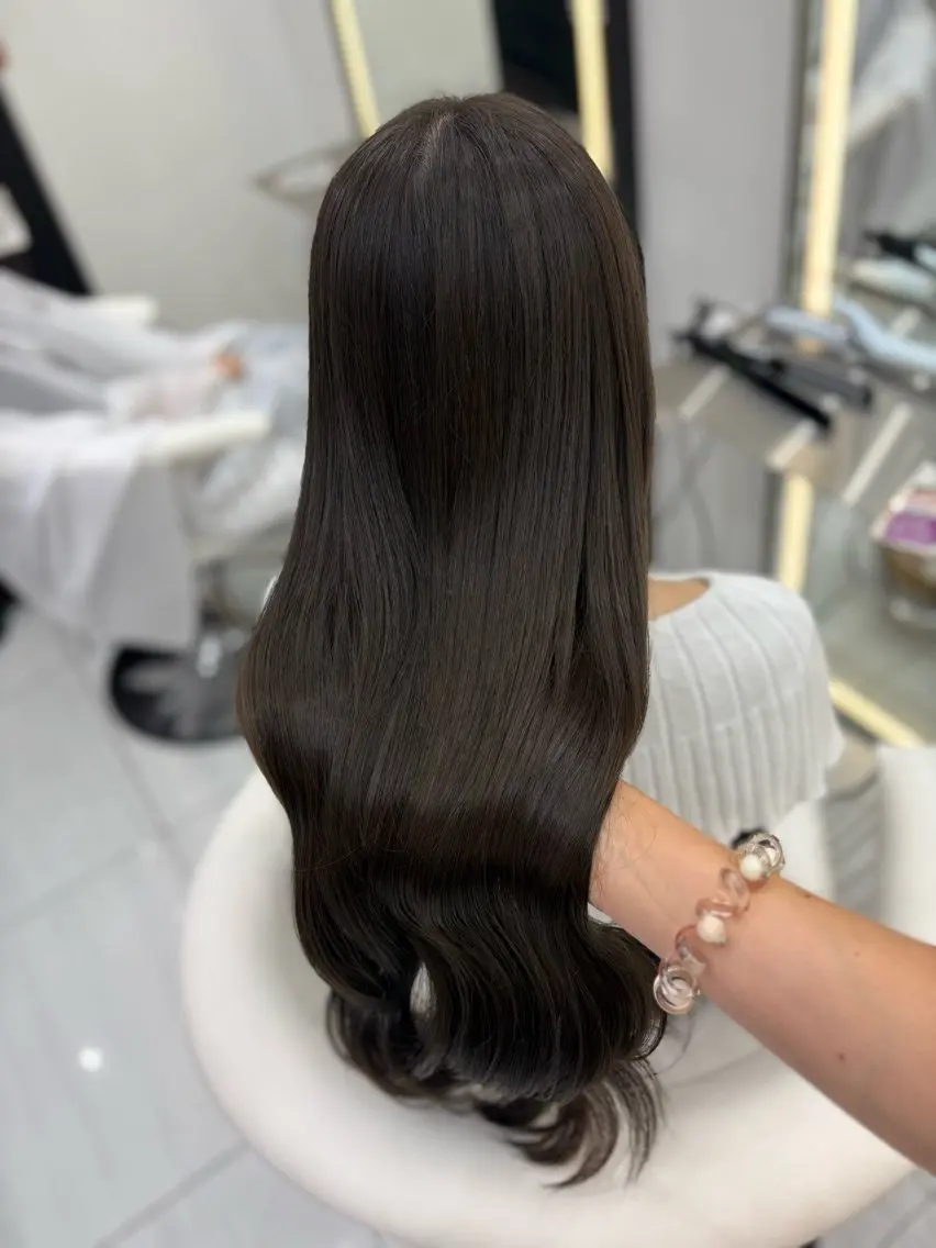 ロング カラー ヘアカラー トリートメント 新宿/韓国ヘア 中明度カラー/かやのヘアスタイル