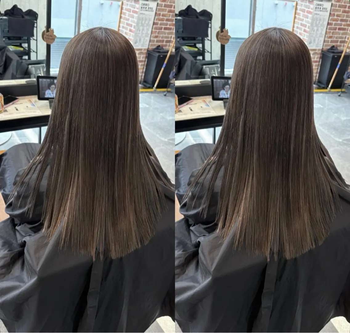 ロング ハイライト MOMO KAのヘアスタイル