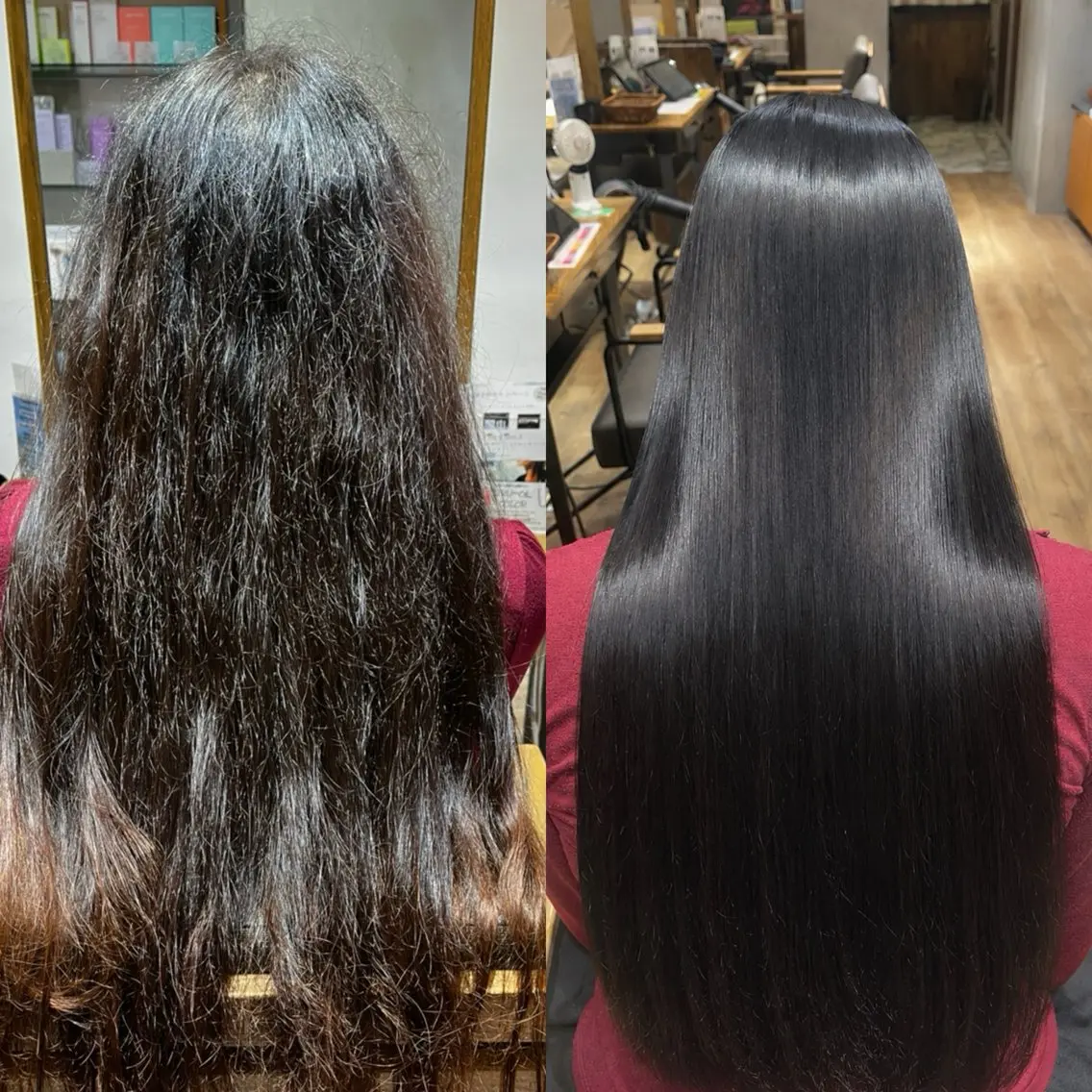 ロング カット ヘアカラー 縮毛矯正 ✂️髪質改善 kane✂️のヘアスタイル
