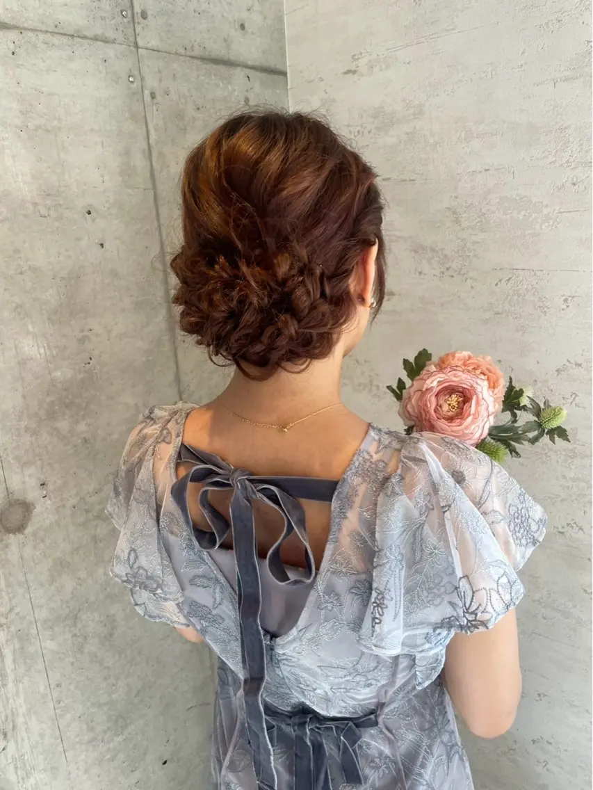 ロング ヘアアレンジ ヘアセット 美髪× ヘアセット✨Araiのヘアスタイル