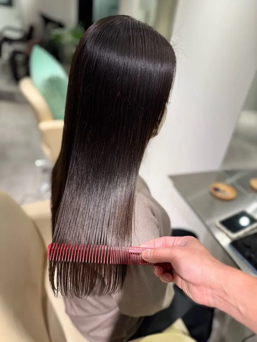 ロング カラー カット ヘアカラー トリートメント 夜23時まで予約🉑 reverieあきらのヘアスタイル
