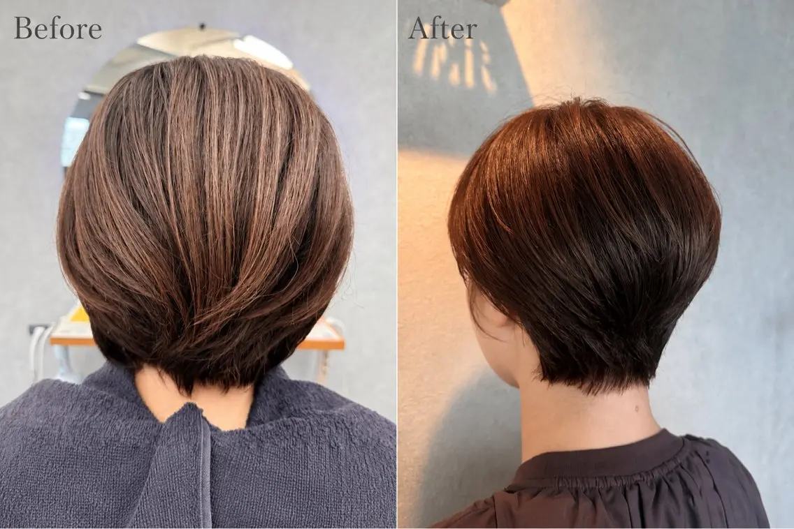 ショート カラー ヘアアレンジ カット ヘアカラー トリートメント ’Flower’ Ayakaのヘアスタイル