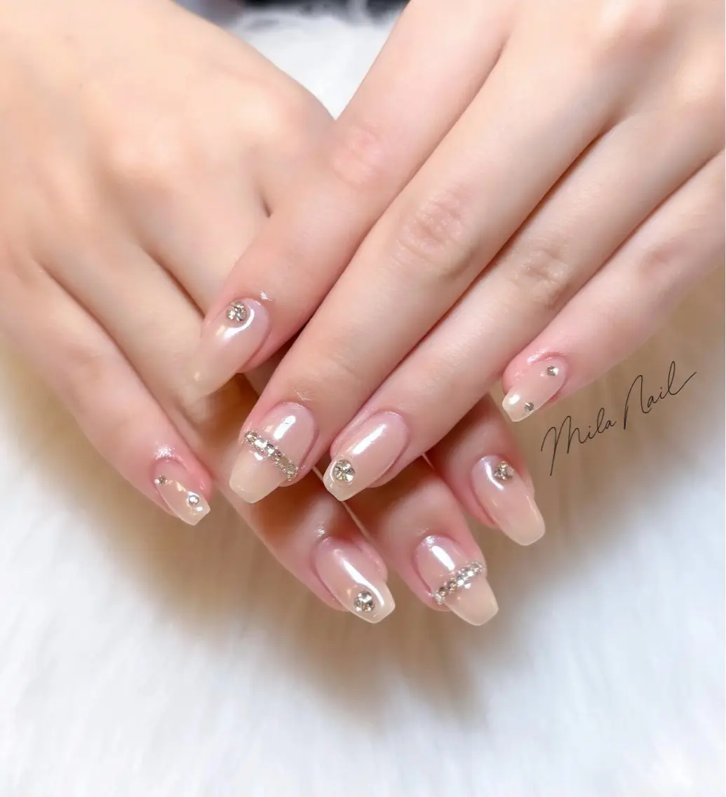 ネイル オーロラネイル ハンドネイル Mila Nail🐈のネイルデザイン