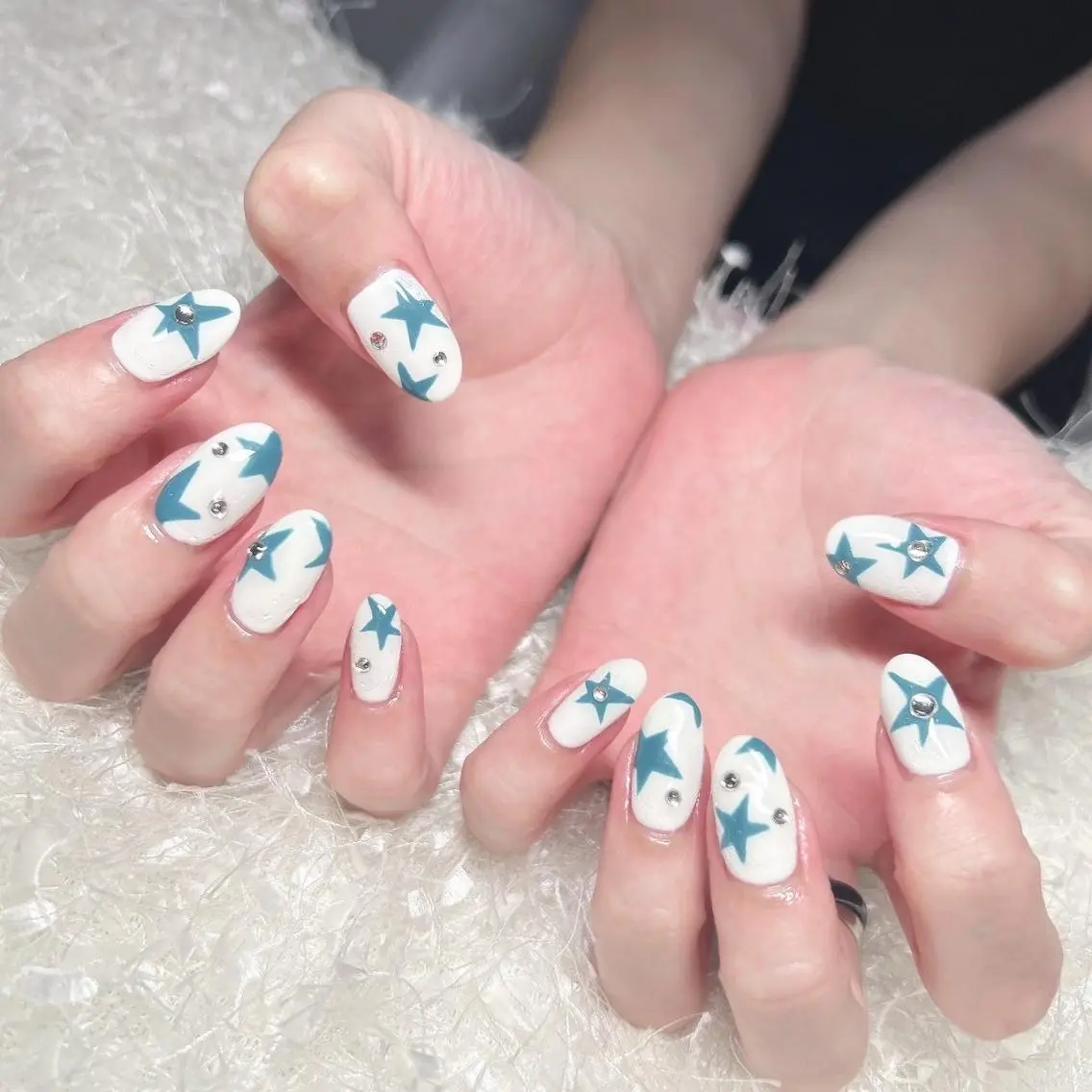 ネイル 長さ出し フレンチネイル ジェルネイル グラデーション 韓国ネイル ハンドネイル Nail&eye Belire 新宿のネイルデザイン
